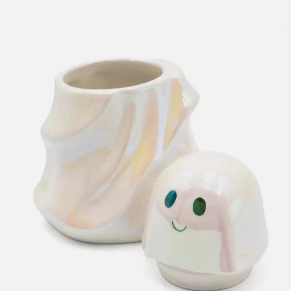 Target Bullseye Iridescent Ghost Jar Canister